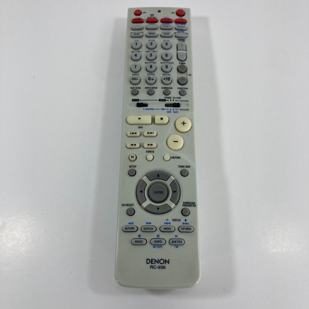 Denon RC-936 Remote Control for ADV-M51 ADV-M71 DVD Surround Receiver OEM TESTED